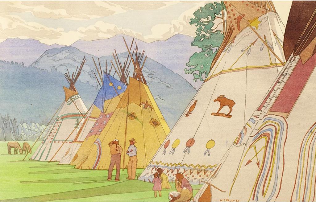 Walter Joseph (W.J.) Phillips (1884-1963) - Indian Days, Banff