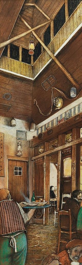 William Kurelek (1927-1977) - Le Gobelet, Tavern Restaurant