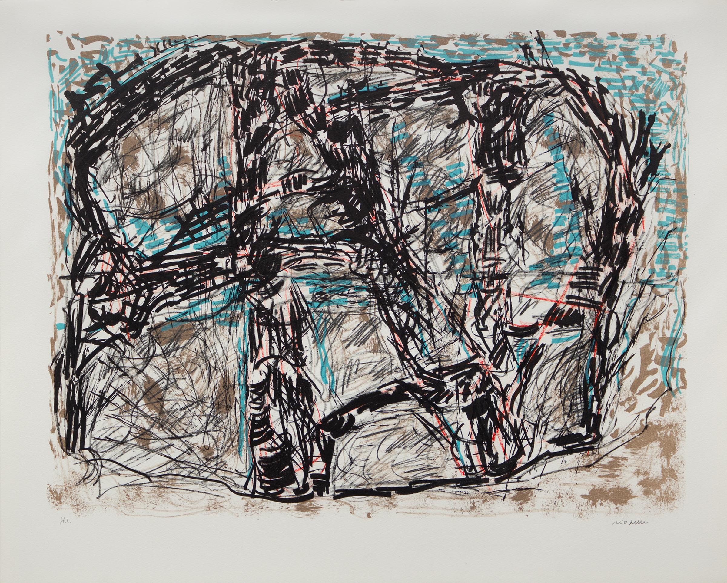 Jean-Paul Riopelle (1923-2002) - Feutré, 1976