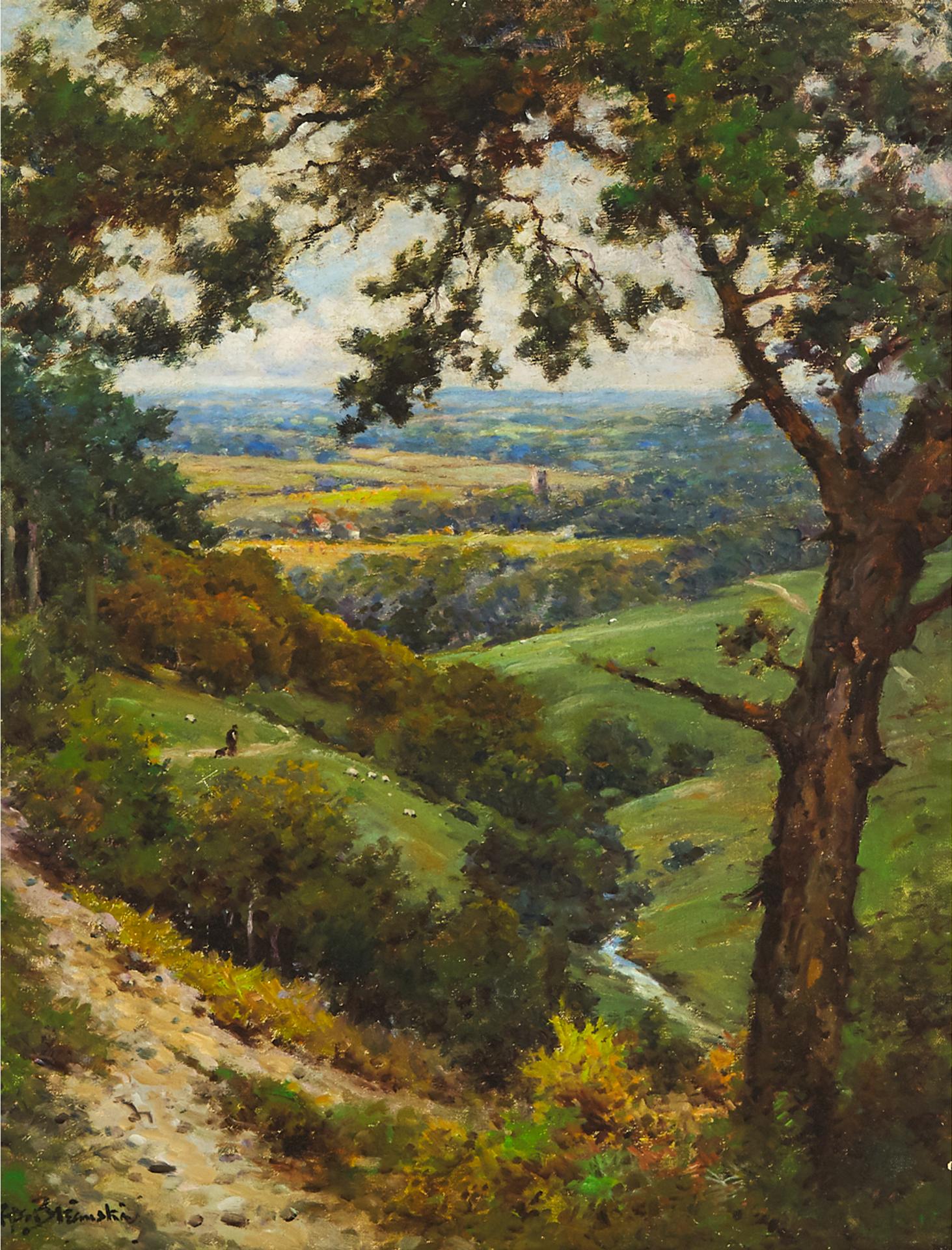 Alfred Fontville de [Junior] Breanski (1877-1957) - The Devil's Punchbowl, Hindhead, Surrey