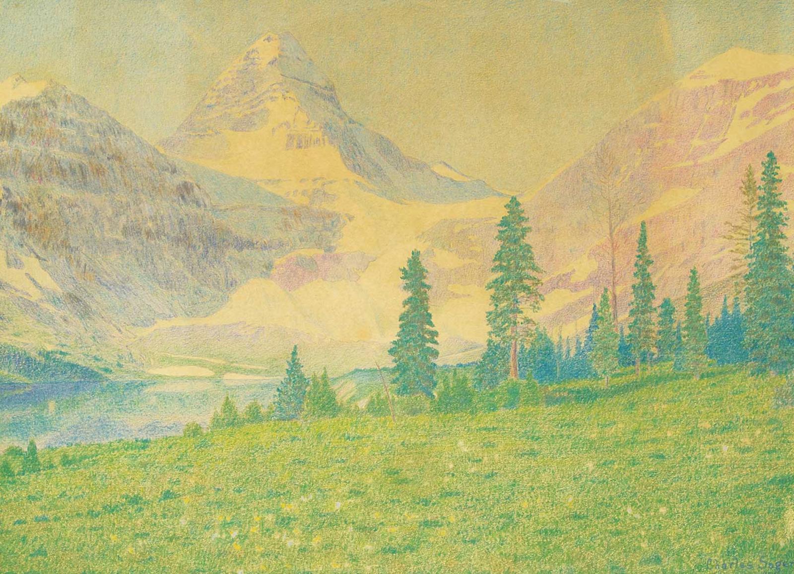 Charles Sager - Untitled - Summer Mountain Lake