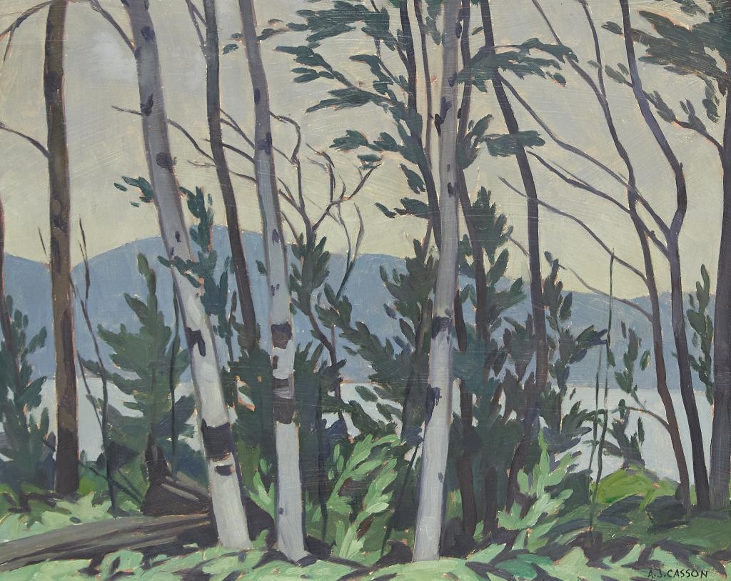 Alfred Joseph (A.J.) Casson (1898-1992) - Shoreline, Lake Kamaniskeg