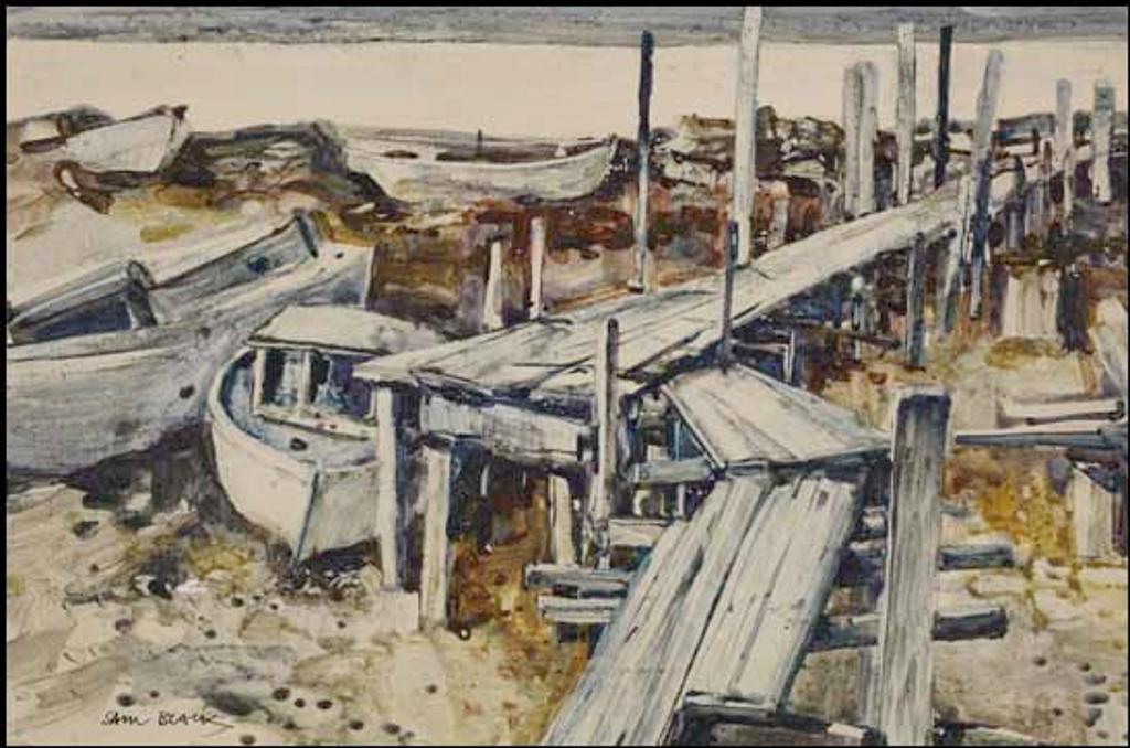 Sam Black (1913-1998) - Old Wooden Jetty